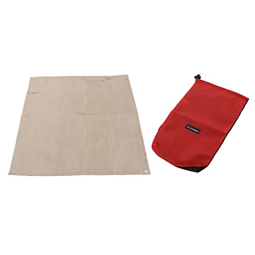Ymiko Fireproof Mat Fiberglass High Temperature for BBQ Camping Picnic (Small Size)