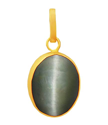 Pendentif œil de chat naturel 7,25 Ratti médaillon Lahsunia panchdhatu 5 métaux