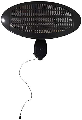 Wall Mounted Electric Patio Heater 2KW Heater Outdoor with Adjustable Height, 3 Power Settings, Tilting up-down Head, Instant Warmth, and Waterproof Design