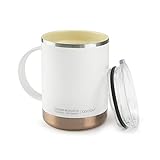 Asobu Ultimate Stainless Steel Ceramic Inner Coating Insulated Mug (White)