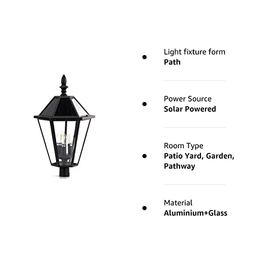 Lutec 12513Le4-Sl-Head Led Post Solar Light Outdoor, Dusk To Dawn Vintage Street Lights For Lawn Patio Yard Pathway Garden Mount (Base Not Included) #TOP7
