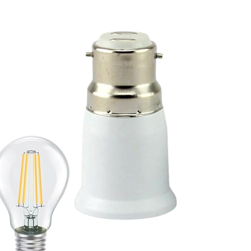 Genérico B22 a E27/E27 a B22 Adaptador ajuste luz | Tornillo para adaptador bombilla bayoneta | Ventilador techo Bulb Bayonet Converter | Luces multifuncionales Bulbs Lámpara Converter para el hogar