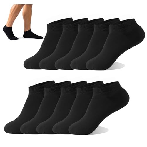 [MOSOTECH] 靴下 メンズ 10足セットくるぶしソックス 夏 吸汗消臭 通気性 ビジネス ショートソックス 24-28㎝の商品画像（Amazon）