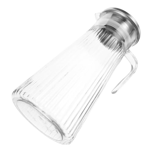 EXHUMKY Bottiglia Per Bevande Coperchio Dispenser Elegante e Pratico Per Tè e Fredda o Calda Contenitore Trasparente Per Ristoranti Bar e Uso Domestico