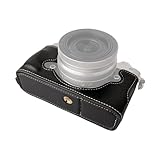 Daconovo ポータブルカメラ保護ケース レトロスタイル カメラケースホルダー キャリーバッグ 底部開口部デザイン ショルダーストラップ付き For ニコン Z fc カメラ用交換品