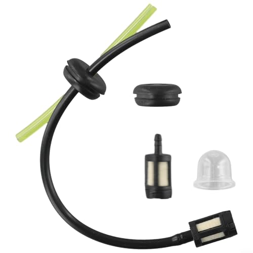 Tuyau d'alimentation de carburant avec filtre en ligne pour raccord d'ampoule d'amorçage et joint de réservoir pour tronçonneuse, taille-haie et outils à...