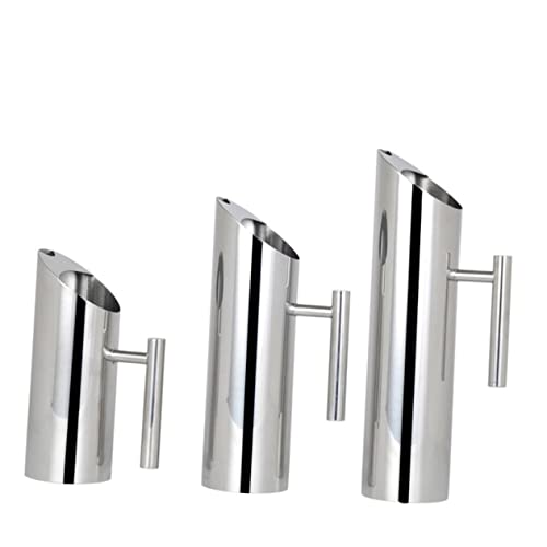 UPKOCH Grandes Carafes à Eau Carafe En Acier Inoxydable Pichet De Stockage D'eau Bouteille D'eau En Métal Carafe à Cocktails Carafon à Vin Distributeur De Cruche Corps Droit Pot à Lait