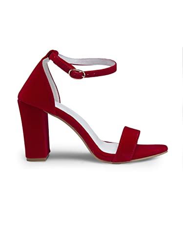 Image of Misto Women's and Girl's Formal Casual Suede Leather Block Heel Sandal