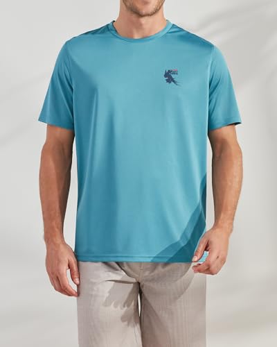 CARIBBEAN JOE Men's Rash Guard, Party Animal Long Sleeve Sun Protection Swim, Beach and Fishing T-Shirt Top4