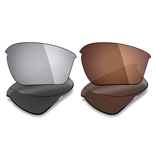 Image of Mryok 2 Pair Polarized Replacement Lenses for Oakley Half Jacket 2.0 XL Sunglass - Options