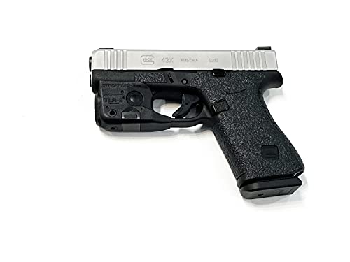 Handleitgrips Gun Grip Tape Compatible with Glock 43x and Glock 48 - Black Sandpaper Pistol Grip Tape, Easy Installation, Gun Parts & Accessories, Veteran Owned, Made in The USA