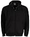 True Face Mens Hoodie Zip Up Classic Hooded Top Plain Ribbed Cuff Long Sleeve Sweatshirt 032 Hody Black Medium