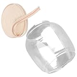 Toyvian Pantalla de Cristal Transparente para Lámpara de Queroseno y Aceite Mecha de Algodón de 09 CM Chimenea Resistente al Viento para Lámpara Redonda de Estilo Retro y Uso Exterior