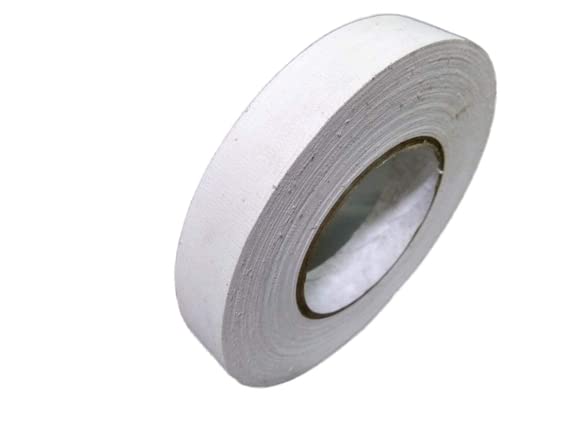 AIRIZ CRAFTSFY Cotton Fabric Based Adhesive Tape Single Sided 1 inch 30mtr Length First Aid Tape White Adhesive Cotton Tape roll Wide Strong Fabric roll Sports Equipment bandaging and Insulation 1pc 1