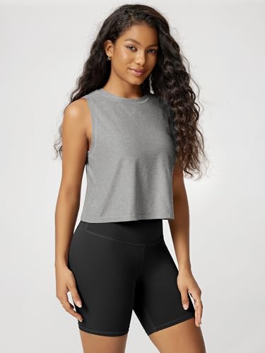 Image of ODODOS Women's Performance Tank Ultra Soft odSTRATUM Tech Sleeveless Tee Shirts High Crew Neck Pullover Top