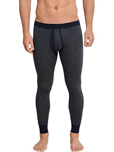 Schiesser Herren Lange Unterhose Mit Eingriff - Feinripp Retroshorts, Dunkelblau_154800, XL EU