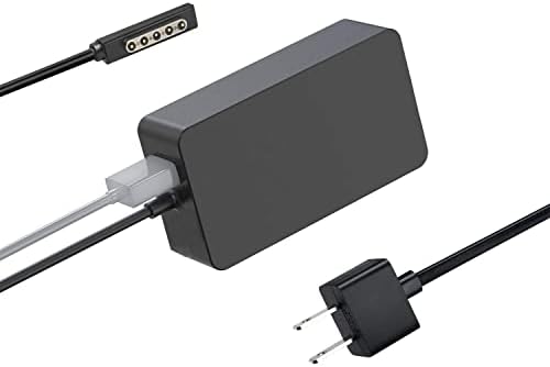 Fancy Buying 48W 12V 3.6A Portable Charger for Microsoft Surface Pro 2 Surface Pro 1 & Surface RT Tablet, Windows 8 Tablet 1536 (with 5V/1A USB Charging 6Ft Power Cord)