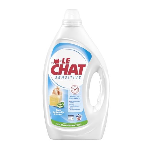 Lessive Liquide Peaux Sensibles Savon De Marseille Et Aloe Vera Le Chat Le Bidon De - vue 6