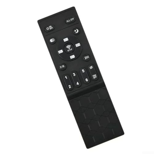 Ventilador de techo con mando a distancia, con 6 niveles de velocidad y temporizador de 2 horas, control inversor 2,4 G para dormitorio, color negro