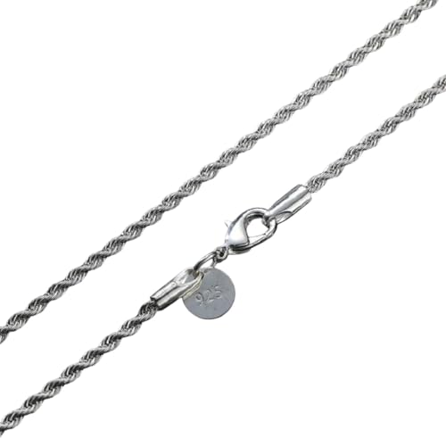 Collier en argent raffiné de 16 à 30 pouces le bijoux cadeaux idéal pour femme