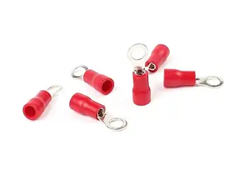 RVL1.25-5 Insulated Terminals Ring Electrical Wire Crimp Connector Insulated Terminal - Pack of 3