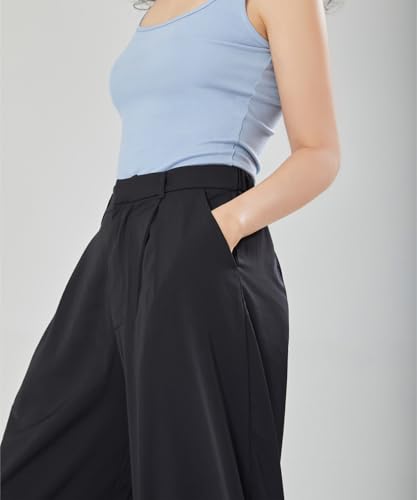 Women High Waist Casual Flowy Wide Leg Long Pants Trousers for Women Beach Vacation3