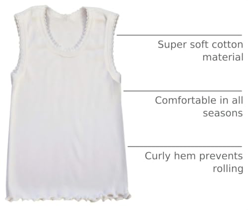 Image of B-One Kids Girls' Cotton Camisole Tank Top Undershirt (Multipack)
