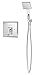 Symmons 4203-1.5-TRM Oxford Single Handle 1-Spray Hand Shower Trim in Polished Chrome - 1.5 GPM (Valve Not Included)