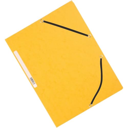 Preisvergleich Produktbild Q-Connect KF02166 Flügelmappen Gummizugmappe Karton gelb