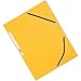 Produktbild Q-Connect KF02166 Flügelmappen Gummizugmappe Karton gelb