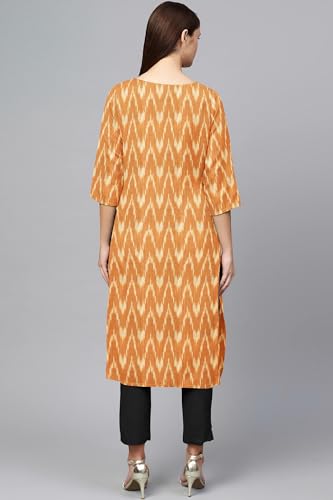 Image of Cotton Pochampally ikat unstitched blouse, Kurthi, long frock fabric material for women (1 meter, 2 meters & 3 meters)