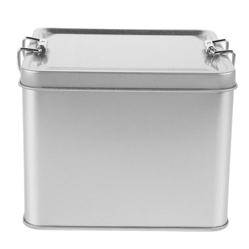 Caja de dulces y botes de galletas de hojalata PRETYZOOM pack de 5 cajas de repostería 3