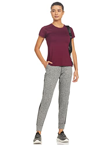 Image of Marks & Spencer Goodmove Womens Solid Polyester Blend Scoop Neck Regular Fit Short Sleeve Top
