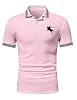 Lymio Mens Polo Shirt || T-Shirt for Men || Mens Style T-Shirt (Also Available in Sets) (Polo-34-37), black / pink, XL #4
