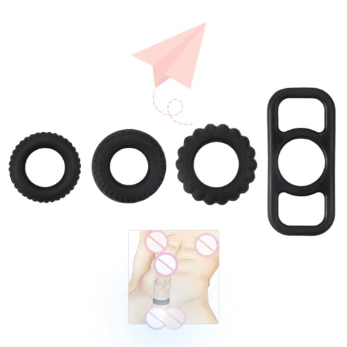 𝙎𝙚̣𝙭 𝙏σ𝙮𝙨 Anillos de silicona negra duraderos y prácticos para múltiples aplicaciones.