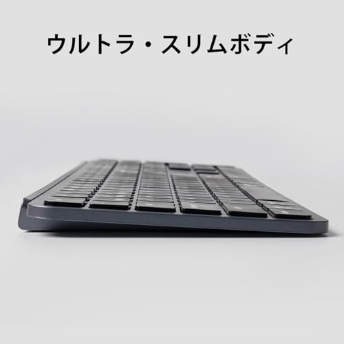 undefined 【国内正規品】Keychron B6 Pro ウルトラスリム ワイヤレスキーボード、フルサイズ、テンキー付、ZMKカスタマイズ、シザースイッチ、2.4 GHz/Bluetooth 5.2/有線接続、ロングバッテリーライフ、Mac Windows Linux対応 (スペースグレー, JISレイアウト) の商品画像 5