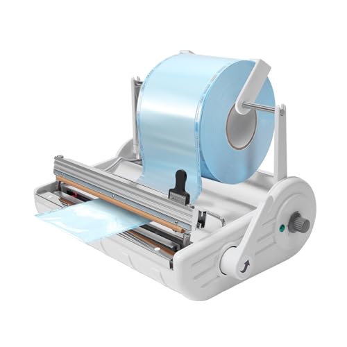 Sealing Machine Automatic Sealing Machine, 500W Medical Dental Sealer Adjustable Temperature, Automatic Sealer Maximum sealing width 9.84