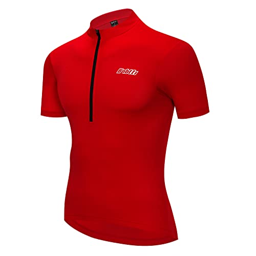 Bpbtti Men'S Cycling Jersey Short Sleeve Mtb Bike Biking Shirts With Half Front Zipper & 3-Rear Pockets cover