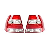 XWXLIJV Compatible with VW Jetta MK4 GLI sedan 1999-2007 version rear bumper taillights brake light housing bulb automotive (Grey 1 Pair)(White 1 Pair)