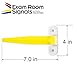 Kull Industries Exam Room Flags, Medical Door Flags for Doctor Offices, Hospitals, Clinics, Primary Color, Single Flag System, 7-Inch, Easy Identification, Durable, Reliable Door Sign, Yellow