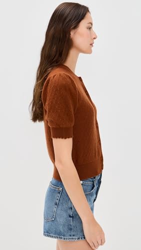 FRAME Women's The Cashmere Pointelle Cardi4