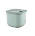 Guzzini, STORE&MORE - Récipients hermétiques hauts pour réfrigérateur/congélateur/four à micro-ondes (S) Kitchen Active Design, 12,2 x 12,2 x h9,8 cm