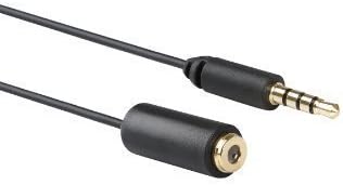 Miracle Sound 10-Foot (3m) TRRS Female 3.5mm to TRRS Male 3.5mm Microphone Extension Cable for Smartphones