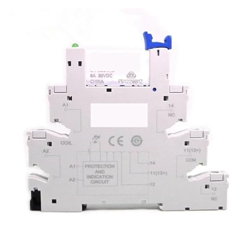 Relais HF41F 12V ZS fiable de 6A avec carte de connexion rapide 41F 1Z C2 1
