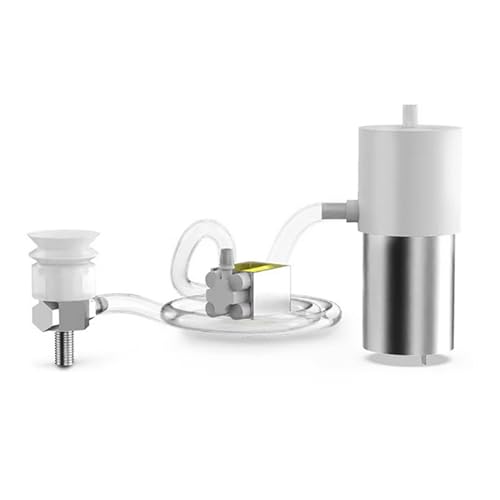 DC 12V Robotic Arm Vacuum Air Pump Suction Cup Kit Micro Air Pump + Valve + 1KG Large Suction Silicone Suction Cup Head