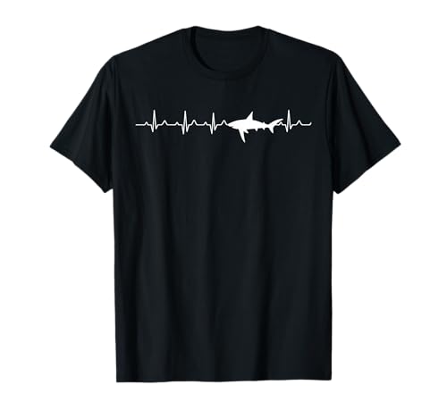 Shark Heartbeat Ocean Swimming Plongeur amateur de requins Summer T-Shirt