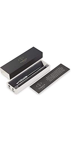 Image of Parker Medium point Ballpoint Pen, Waterloo Blue and Chrome (1953194)