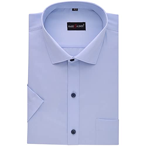 MARK & ALBERT Men's Half Sleeves Regular Shirt