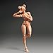 Fremego 1/12 Scale Female Action Figure,6inch Super Flexible Girl Body Figure Doll with Head Sculpt Replaceable Chest and Legs Accessories Collection (Suntan Skin)
