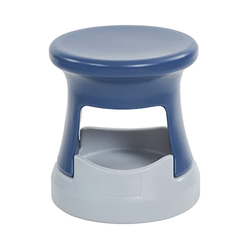 Image of ECR4Kids Active Storage Wobble Stool, 15in Seat Height, Childrens Furniture, Navy /Light Grey